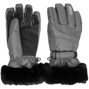 Colmar Wasserfeste Skihandschuhe Ladies Gloves Fur Black für Damen aus Leder Größe M schwarz