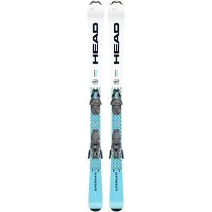 Head Ski Set inkl. Bdg. Pistenski Supershape Team Easy + JRS 7.5 GW CA 2027  Kindergröße 147 cm Blau
