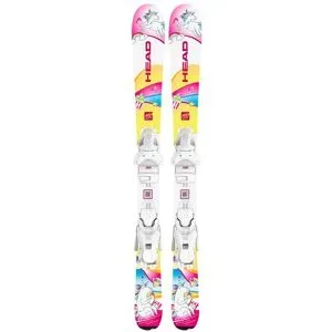 Head Ski Set inkl. Bdg. Pistenski Unicorn + JRS 4.5 GW CA 2027  Kindergröße 87 cm Rosa