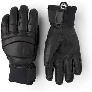 Hestra Leder Skihandschuhe Fall Line Glove Black/Black für Herren aus Leder Größe 11 schwarz