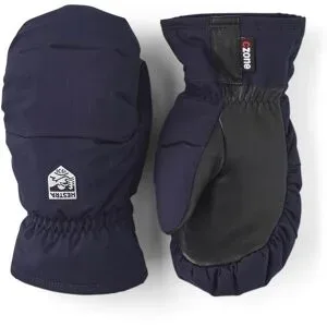 Hestra Ski Fäustlinge aus Leder und Primaloft Foss Jr. Mitt Navy  aus Leder Kindergröße 7 Navy blau