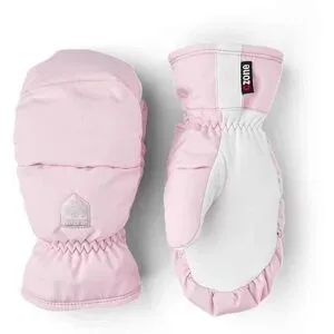 Hestra Ski-Fäustlinge aus Leder und Primaloft Foss Jr. Mitt Pink  aus Leder Kindergröße 6 Rosa