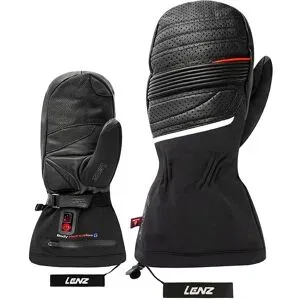 Lenz Beheizbare Handschuhe aus PrimaLoft® Heat Glove 6.0 Finger Cap Mittens Unisex Noir für Herren Größe XS schwarz