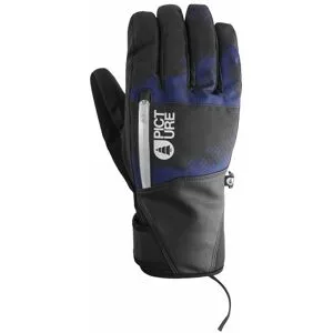 Picture Organic Clothing Atmungsaktive und wasserfeste Handschuhe Madson Gloves Retro Fusion Print für Herren Größe 8 Blau