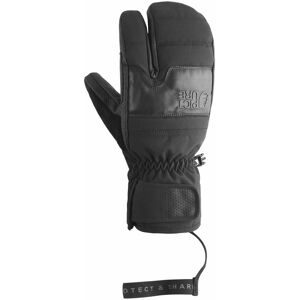 Picture Organic Clothing Atmungsaktive und wasserfeste Fäustlinge für Ski Sparks Mitts Black für Herren aus Leder Größe 10 schwarz