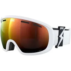 POC Skibrille Fovea Blixten White/Partly Sunny Orange  Weiß