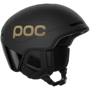 POC Leichter Skihelm Obex Contour Marco Odermatt Ed. Uranium Black/Podium Gold für Herren Größe 59-62 cm schwarz