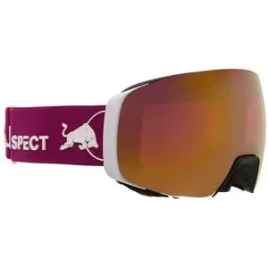 Red Bull Spect Eyewear Skibrille mit Ersatzscheibe Jon White Purple Red With Purple Mirror  Weiß