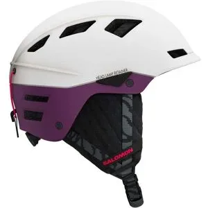 Salomon Casque de ski/snowboard Mtn Lab White/Pansy für Herren aus Wolle Größe M Weiß