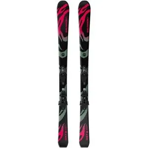 Salomon Ski Set inkl. Bdg. Skis all-mountain Qst S + C5 GW JR Black 2027  Kindergröße 110 cm schwarz