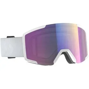 Scott Skibrille Shield Mineral White AMP Teal Chrome S2  Weiß