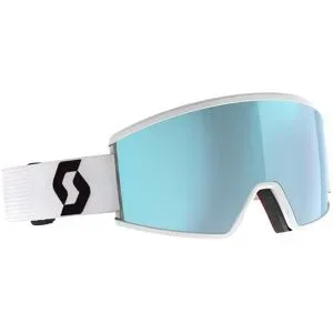 Scott Skibrille Ambit Compact Mineral White/Black AMP Ice Chrome S2  Weiß