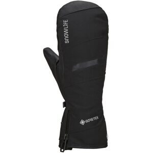 Snowlife Fäustlinge aus GORE-TEX und PrimaLoft® Super GTX Primaloft Mitten Black für Herren aus Leder Größe S schwarz