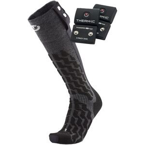 Therm-ic Beheizbare Socken mit Batterien Set Heat Fusion Uni + S-700B  Größe 35-38 schwarz
