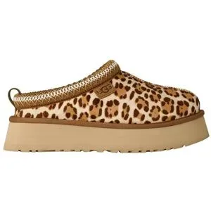 Ugg Warme und bequeme Hausschuhe aus Leder &ndash; Damen / Frau &ndash; W Tazz Plains Felicity Leopard Jasmine W Tazz Plains Felicity Leopard