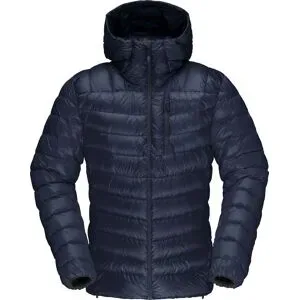 Norrona Doudoune de ski de randonnée en duvet naturel Lyngen Down850 Hood M Indigo Night für Herren Größe M Navy blau