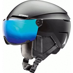 Atomic Skihelm / Snowboardhelm &ndash; Unisex &ndash; Savor Visor Stereo Savor Visor Stereo Black für Herren Größe 59-63 cm schwarz