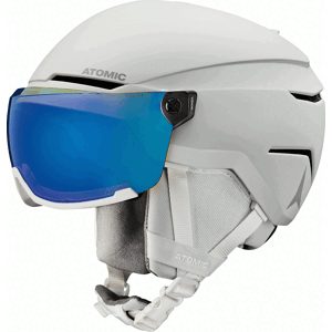 Atomic Skihelm &ndash; Unisex &ndash; Savor Visor Stereo Savor Visor Stereo White Heather für Herren Größe 59-63 cm Weiß
