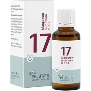 Schüßler-Salze Biochemie Pflüger 17 Manganum Sulfur. D6 Tropfen