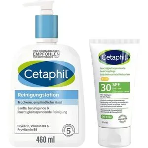 Cetaphil Reinigungslotion + Feuchtigkeitsspendende Gesichtspfleg