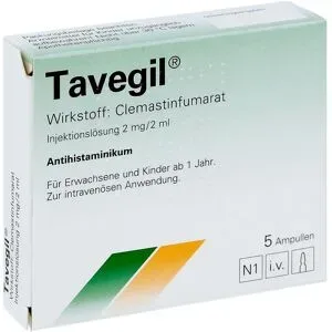 Tavegil Injektionslösung 2 mg/2 ml Ampullen