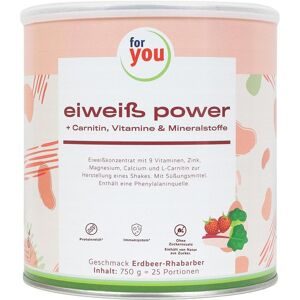 For You Eiweiss Power Erdbeere Rhabarber