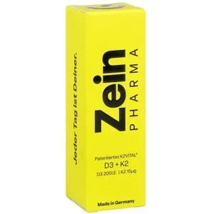 Zein Pharma Vitamin D3 + K2 mit patentiertem K2VITAL® D3 200I.E.   K2 15µg