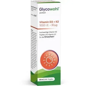Glycowohl Vitamin D3 1000 I.E. + K2 30 µg Tropfen