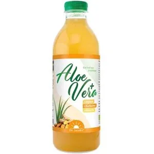 Dr. Jacob's Aloe-vera-Gel-Saft plus Bio Rohkost Ingwer