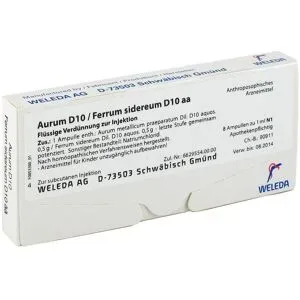 Aurum D10/ferrum Sidereum D10 aa Ampullen