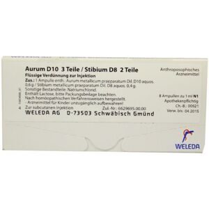 Weleda Aurum D10/ Stibium D8 Ampullen