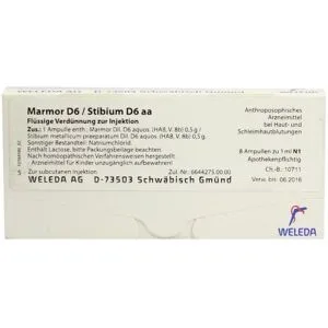 Marmor D6 / Stibium D6 aa Ampullen