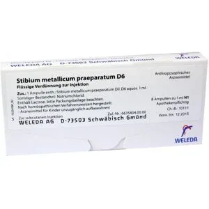 Stibium Met. Praeparatum D6 Ampullen