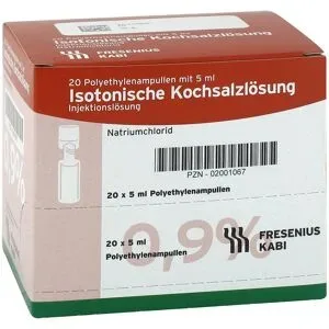 Isotonische Kochsalzlösung 0,9% Plastikampullen