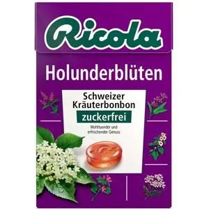 Ricola ohne Zucker Box Holunderblüten Bonbons