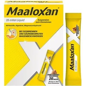 Maaloxan 25 mVal Liquid Beutel Sahne-Karamell bei Sodbrennen
