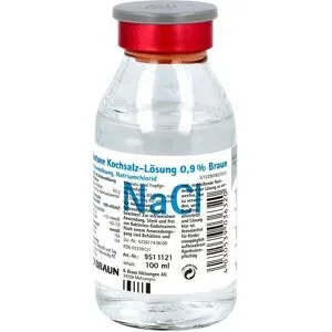 Kochsalzlösung 0,9% Glasflasche