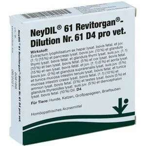 Neydil Nummer 6 1 Revitorgan Dilution d 4 pro veterinär Ampullen
