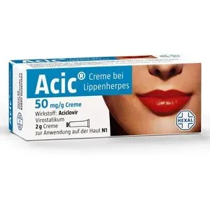 Acic® Creme bei Lippenherpes