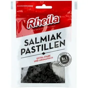 Rheila Salmiak Pastillen mit Zucker