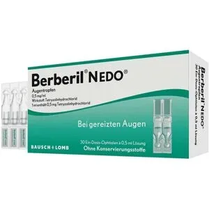 Berberil N EDO Augentropfen bei akut geröteten, gereizten Augen