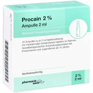 Procain Pharmarissano 2% iniecto -lsg.ampullen 2 Ml