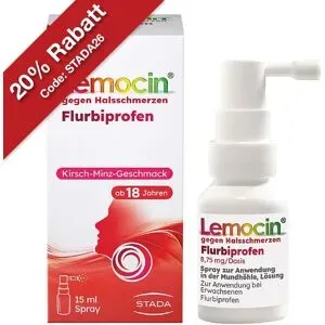 Lemocin Flurbiprofen Spray gegen Halsschmerzen 8,75mg/Dosis
