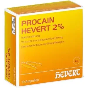 Procain Hevert 2% Injektionslösung Ampullen