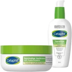Cetaphil Tagespflege mit Hyaluronsäure + Reichhaltige Nachtcreme