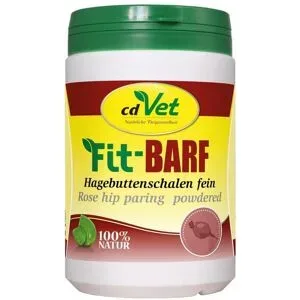Fit-barf Hagebuttenschalen fein Pulver für Hunde
