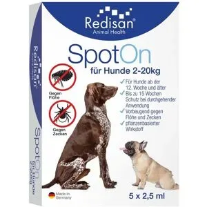 Redisan Spot On für Hunde-gegen Zecken und Flöhe