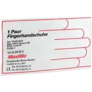 Handschuhe Strick Baumwolle Größe 7 dünn