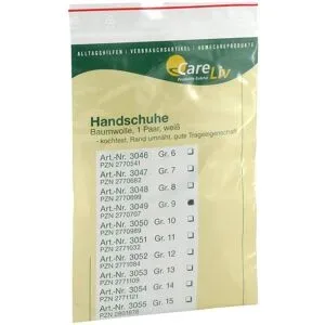 Careliv Produkte Handschuhe Baumwolle Größe 9