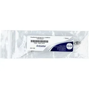 Knopfkanüle gebogen Nummer 3 2,0x80 mm